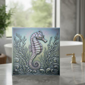 Carreau Metallic Iridescent Seahorse D1223