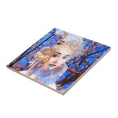 Carreau Métamorphose des fleurs (Côté)