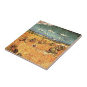 Carreau Meules de blé avec moissonneuse de Vincent van Gog (Côté)
