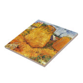 Carreau Meules de foin en Provence par Van Gogh. (Côté)