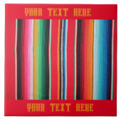 Carreau Mexicain poncho couverture arrière - plan tuile (Devant)