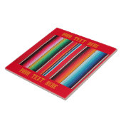 Carreau Mexicain poncho couverture arrière - plan tuile (Côté)