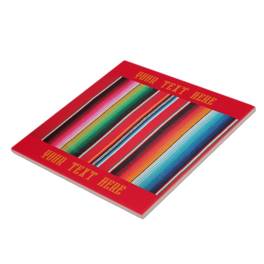 Carreau Mexicain poncho couverture arrière - plan tuile (Côté)