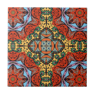 Carreau Mexican folk ethnic colorful seamless