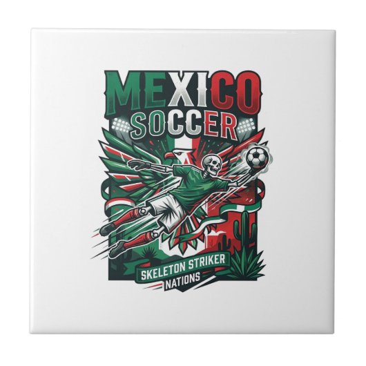 Carreau Mexico Football Squelette Attaquant Nations Premiu (Devant)