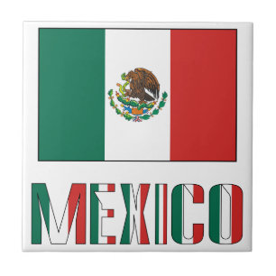 Carreau Mexique et drapeau mexicain