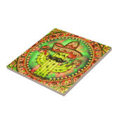 Carreau Mexique Fiesta Cinco de Mayo Sombrero Casquette Ve (Côté)