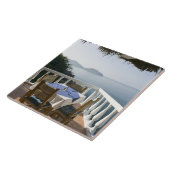 Carreau Mexique, Guerrero, Zihuatanejo. Café Table sur (Côté)