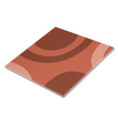 Carreau Mi-siècle Abstrait Terracotta moderne (Côté)