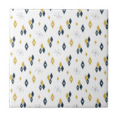 Carreau Mi-siècle Diamants Atomique Starburst Marine Musta (Devant)