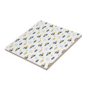 Carreau Mi-siècle Diamants Atomique Starburst Marine Musta (Côté)