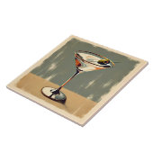 Carreau Mi-siècle Moderne 1 Olive Martini Peinture (Côté)