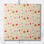 Carreau Mi-siècle Moderne Abstrait Motif 29 Crème<br><div class="desc">Cet abstrait design rétro allie l'atmosphère du milieu du siècle,  la les années 50,  des années 60,  le modernisme et reflète des ambiances vintages rétro. Parfait pour les amateurs d'esthétique rétro et vintage.</div>