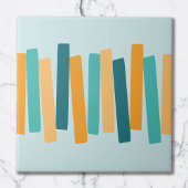 Carreau Mi-Siècle Moderne Atomique Blocs Funky Aqua Orange