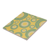 Carreau Mi-siècle moderne Cercle jaune (Côté)