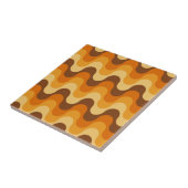 Carreau Mi-siècle Moderne des années 1970 Wavy Stripe Moti (Côté)