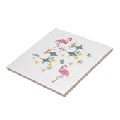 Carreau Mi-siècle moderne Eames Starburts Flamants roses r (Côté)