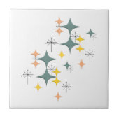 Carreau Mi-Siècle Moderne Espace Age Starburts Diamants (Devant)