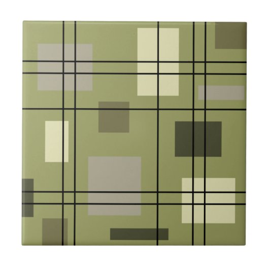 Carreau Mi-siècle moderne géométrique 18 (Devant)