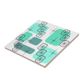 Carreau Mi-siècle moderne Mint Vert Turquoise (Côté)
