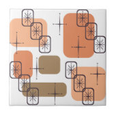 Carreau Mi-siècle Moderne Orange Brown (Devant)
