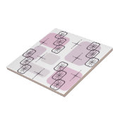 Carreau Mi-Siècle moderne rose clair violet (Côté)