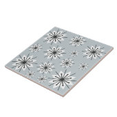 Carreau Mi-Siècle Moderne Snowflakes Silver (Côté)