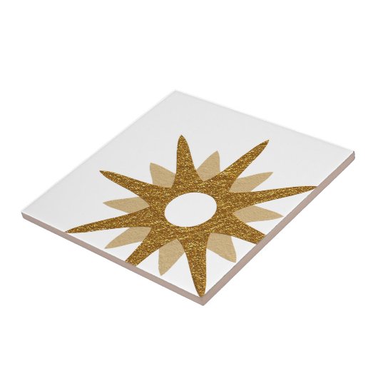 Carreau Mi-Siècle Moderne Starburst Bold Off-Set (Côté)