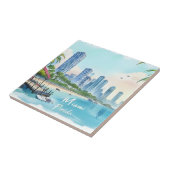 Carreau Miami City Florida skyline (Côté)