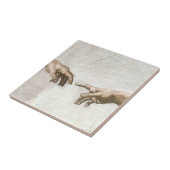 Carreau Michelangelo Création d'Adam Mains Beaux-Arts (Côté)
