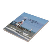 Carreau Michigan City East Pier & Breakwater Lights (Côté)