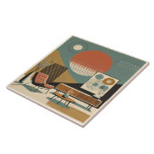 Carreau Mid Century Interior Design Sunrise Livingroom (Côté)