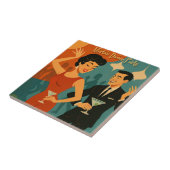 Carreau Mid Century Martini Dance Party (Côté)