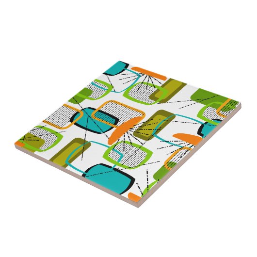 Carreau Mid-Century Modern Abstract #57 (Côté)