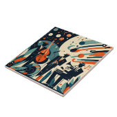 Carreau Mid Century Modern Jazz Age Trio (Côté)