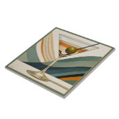 Carreau Mid Century Modern Martini Cocktail Heure (Côté)