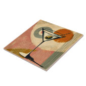 Carreau Mid Century Modern Minimalist Art Martini (Côté)