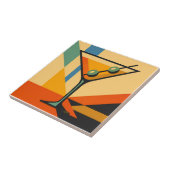 Carreau Mid Century Modern Sunrise Bauhaus Martini (Côté)