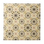 Carreau Mid Century Moderne Starburst Brown et Clay (Devant)