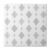 Carreau Midcentury Starburst Diamonds Light Gray (Devant)
