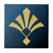 Carreau Midnight Blue and Gold Art Deco  (Devant)