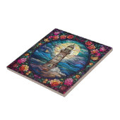 Carreau mignon amoureux du phare de plage (Côté)