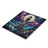 Carreau mignon amoureux du phare de plage (Côté)