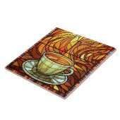 Carreau mignon café cuisine faux vitrail (Côté)