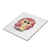 Carreau Mignon Champignon Rouge Kawaii Hérisson Toadstool (Côté)
