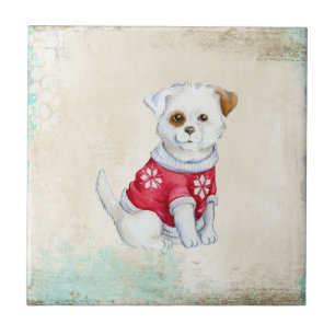 Carreau Mignon chiot domestique adorable