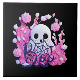 Carreau mignon fantôme Halloween botte