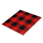 Carreau mignon motif de buffle rouge (Côté)