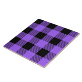 Carreau mignon violet de buffle plaid Style campagnard (Côté)