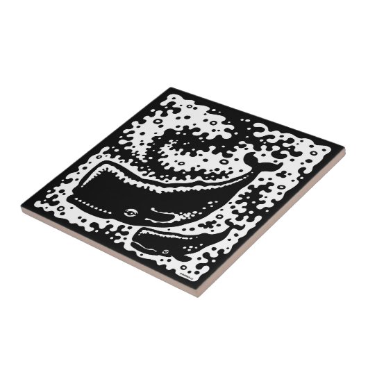 Carreau Mignonne Mère et Baleines de veau (Côté)